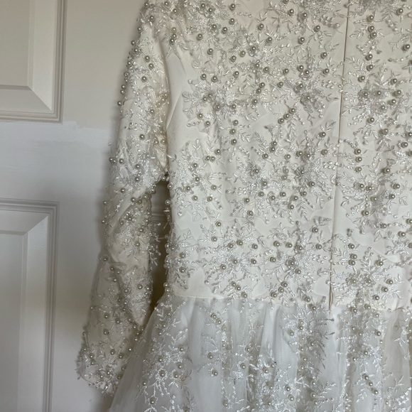 Modest Wedding dress custom made size 4 - Picture 8 of 11